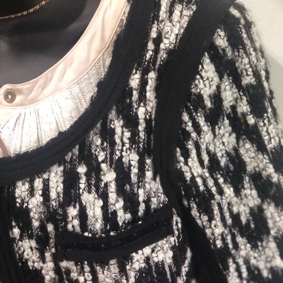 BCBGeneration Black and White Tweed Jacket size M! - Picture 3 of 5